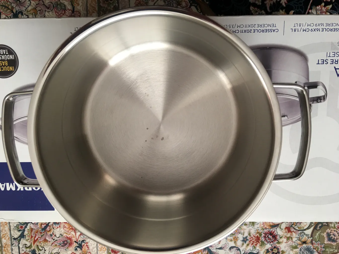 سرویس قابلمه و تابه استیل 8 پارچه کرکماز کد 1965