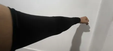 ساق دست مردانه مدل نخی کد 50163 رنگ مشکی بسته 3 عددی