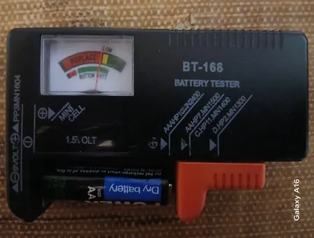 تستر باتری مدل BT-168 کد RT