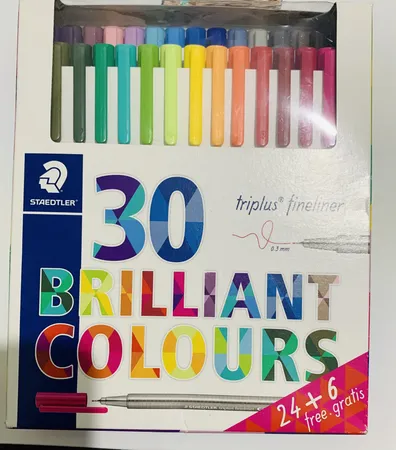روان نویس استدلر کد 334C30P مدل Triplus Fineliner Brilliant Colours بسته 30 عددی