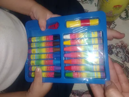 پاستل روغنی 2+12 رنگ آریا کد 2027