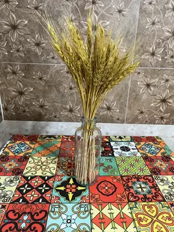 دسته گل خشک مدل خوشه گندم کد 20