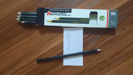 مداد مشکی ادمیرال مدل 125 بسته 12 عددی