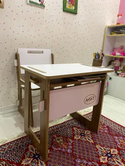 ست میز تحریر و صندلی ای اس تی مدل کودک کد A.S.T_KASA
