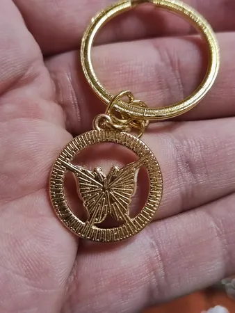 جاکلیدی دخترانه مدل پروانه نگینی