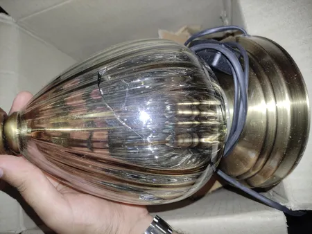 آباژور رومیزی مدل ملورین گلس