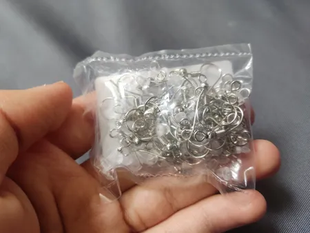 پایه گوشواره و حلقه کد 066 بسته 144 عددی