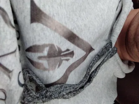 هودی مردانه طرح Assassins کد S436 رنگ طوسی