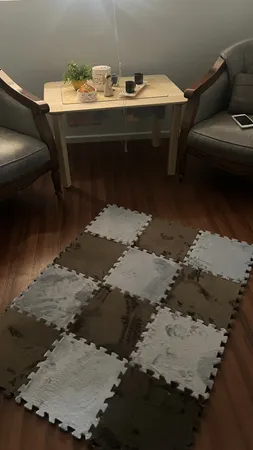 کفپوش تاتامی بهتا مدل مخملی بسته 6 عددی