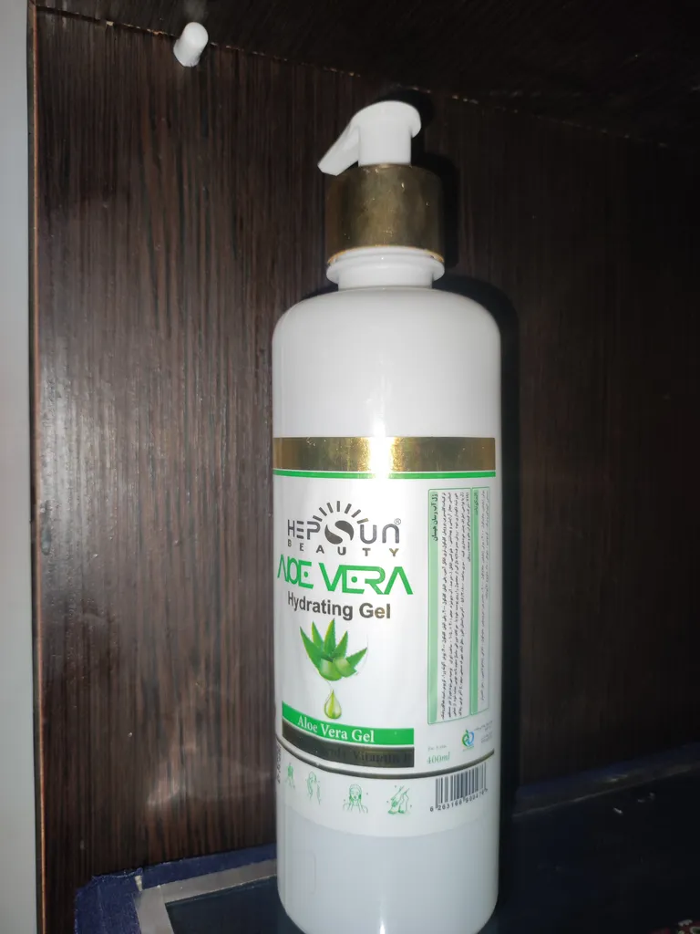 ژل آبرسان هپسان مدل آلوئه ورا حجم 450 میلی لیتر