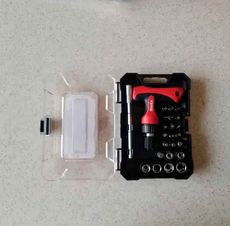 مجموعه 24 عددی پیچ گوشتی جغجغه ای و سری بکس رونیکس مدل RON-2715