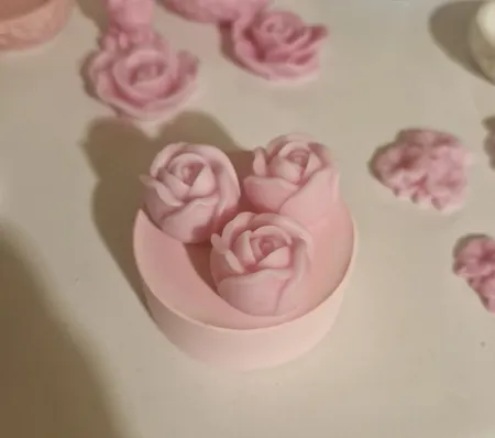 قالب شمع مدل رز وارمری