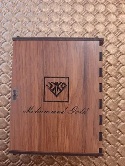 شمش طلا 24 عیار طلای محمد طرح گل رز کد 400