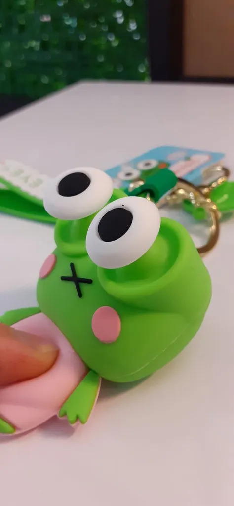 جاکلیدی زنانه طرح قورباغه سیلیکونی کد 21001317