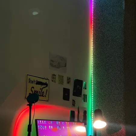 ریسه ال ای دی هوشمند مدل سقف ابری کد RGB IC طول 5 متر