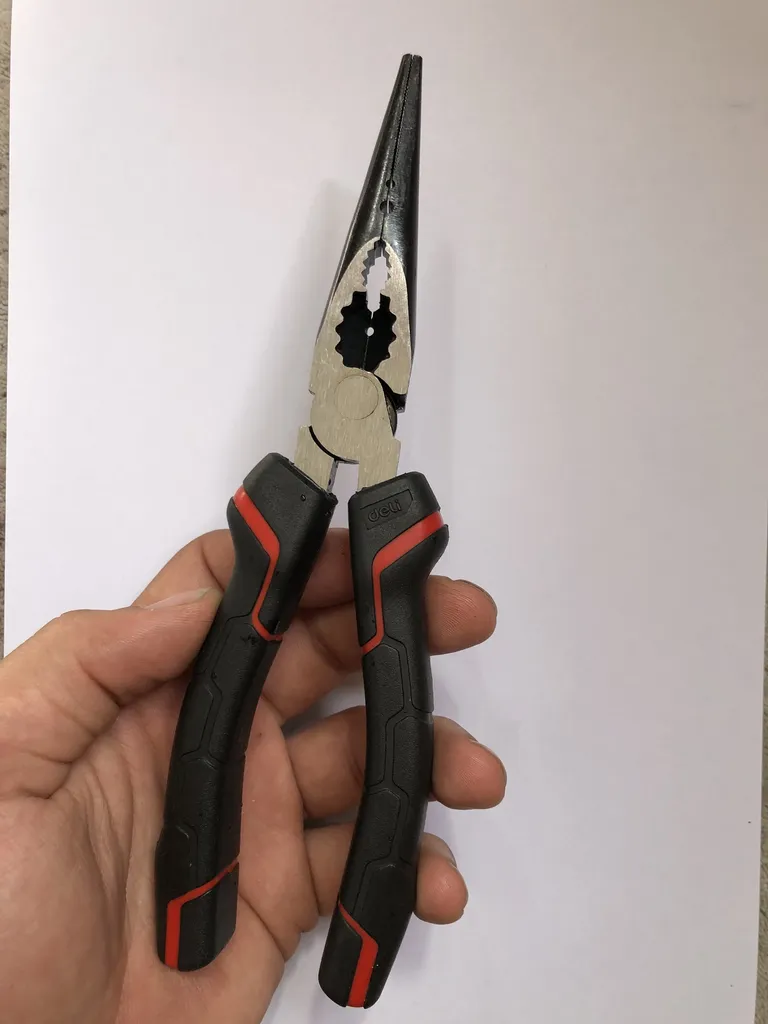 انبر دم باریک دلی مدل DL0104 سایز 8 اینچ