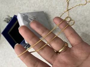 تجریه خرید زنجیر طلا کم اجرت 18 عیار زنانه زرالتون مدل بیزمارک چهارگوش استاندارد