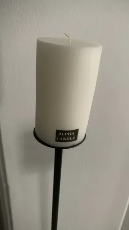 شمع آلفا طرح استوانه ای مدل 10*6 مجموعه 2 عددی