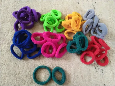 کش مو دخترانه آی جواهر مدل K103 مجموعه 50 عددی