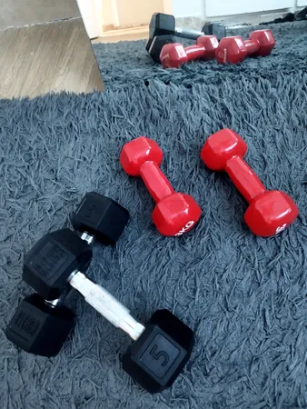 دمبل مدل 03.dl وزن 3 کیلوگرم بسته 2 عددی