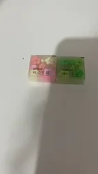 پاک کن مدل مغزدار ژله ای شکوفه بسته 2 عددی