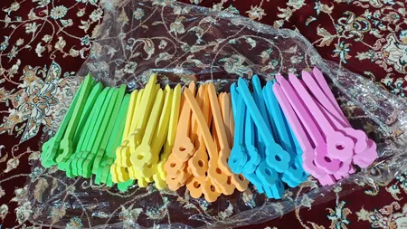 بیگودی مو مدل فومی بسته 100 عددی