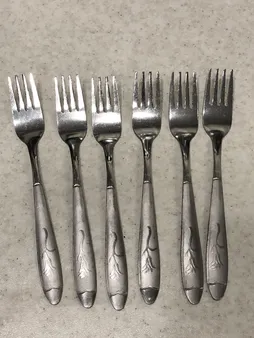 چنگال میوه خوری مدل mhdn بسته 6 عددی