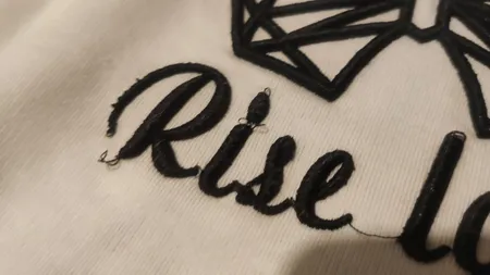 تیشرت اورسایز مردانه مدل گلدوزی پروانه طرح Rise Again