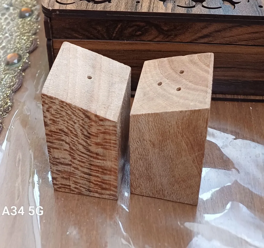 نمکدان چوبی مدل چاپار کد 1000 بسته 2 عددی