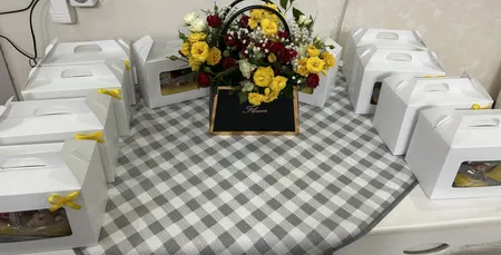 ظرف یکبار مصرف مدل جعبه پذیرایی طرح دفاعیه بسته 10 عددی