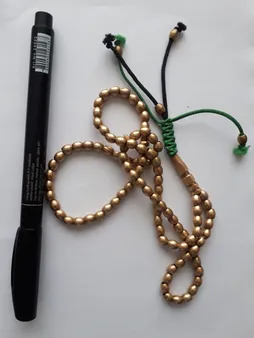 تسبیح مدل برنجی گندمی