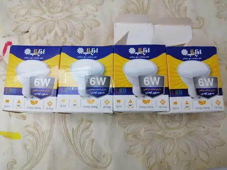 لامپ هالوژن ال ای دی 6 وات افراتاب مدل AF-SGU10-6WD پایه GU10 بسته 6 عددی