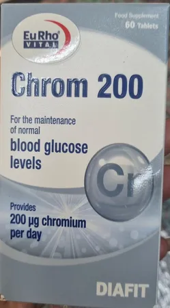قرص کروم 200 میکروگرمی یورو ویتال بسته 60 عددی