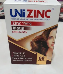 تجریه خرید قرص 15 میلی گرمی یونی زینک  بسته 60 عددی
