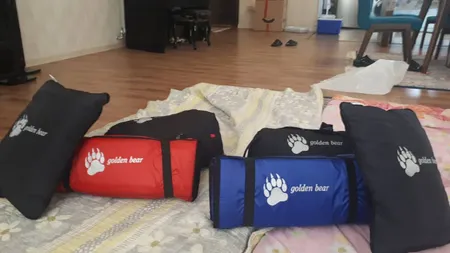 ست کیسه خواب و زیرانداز کنتال مدل gldn bear به همراه بالش