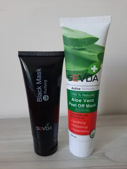 ماسک صورت سودا مدل آلوئه ورا حجم 100 میلی لیتر به همراه ماسک صورت سودا مدل ذغال حجم 75 میلی لیتر