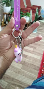 تجریه خرید جاکلیدی دخترانه مدل سیلیکونی یونیکورن بالدار کد540