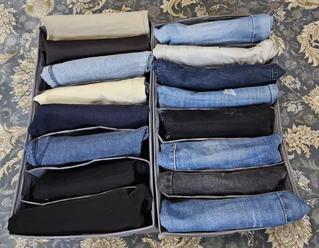 ارگانایزر لباس مادام کوکو مدل 6 خانه بسته 4 عددی