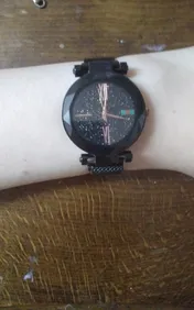 ساعت مچی عقربه ای دخترانه مدل حصیری مگنتی کد 1402