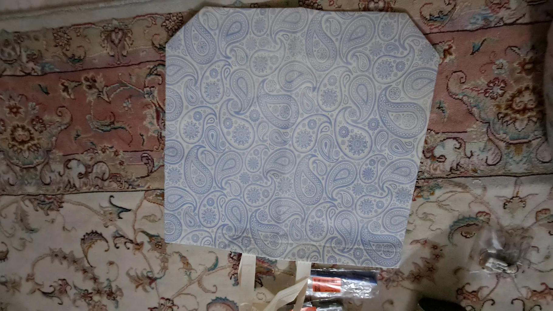 ساک خرید مدل پارچه ای طرح بته جقه کد 04