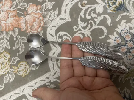 قاشق قهوه خوری مدل پر بسته 2 عددی