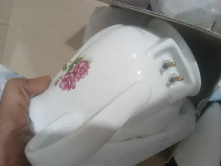 قوری برقی مرجان مدل گلسرخی کد 14