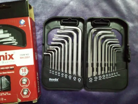 مجموعه 18 عددی آچار آلن و ستاره ای رونیکس مدل RH-2051