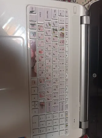 برچسب حروف فارسی کیبورد طرح گل کد ۰۱