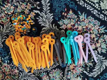 بیگودی مو مدل فومی بسته 50 عددی