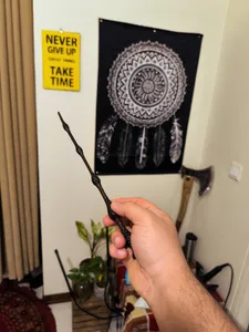 تجریه خرید اسباب بازی زینتی مدل چوب دستی هری پاتر طرح دامبلدور به همراه نقشه غارتگر و کارت قطار