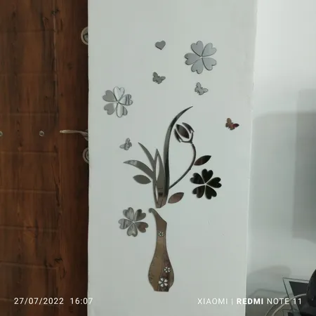 آینه آماتیس مدل گل و گلدان کد AM-2022