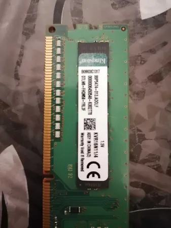 رم دسکتاپ کینگستون DDR3 تک کاناله 1600 مگاهرتز CL11 مدل KVR ظرفیت 4 گیگابایت