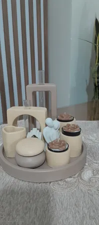 ست 10 تکه دکوری بتنی مدل رومیزی طرح کلاسیک