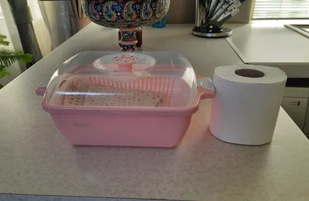 ست سبد نان و سبزی لیمون مدل یاس سایز کوچک